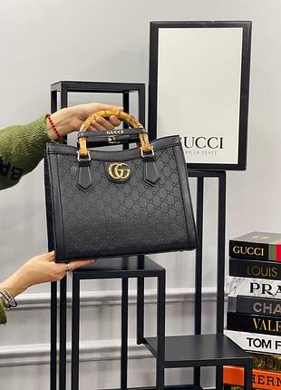 Сумка черная женская в стиле gucci сумочка гуччи кросс-боди