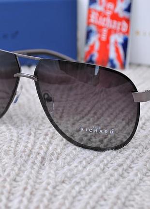 Фирменные солнцезащитные очки  thom richard tr9018 капля безоправная