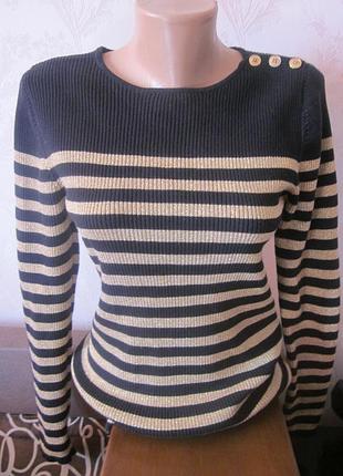 Свитер ralph lauren m-l , рубчик