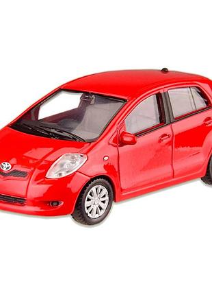 Машина металлическая toyota yaris "welly" 44003cw масштаб 1:43