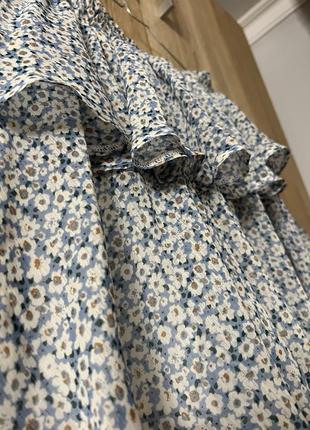 Шифоновая юбка в цветочный принт6 фото