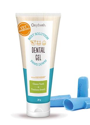 Гель, зубна паста для чищення зубів у котів та собак oxyfresh 28гр