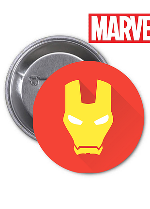 Значок marvel iron man марвел железный человек