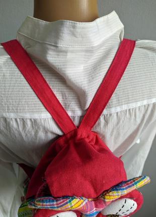 Сумочка -рюкзачок  (ксивнік) із тканини.2 фото