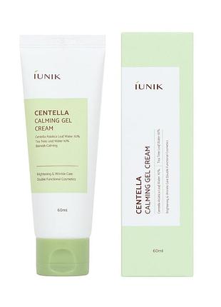 Заспокійливий крем-гель з центеллою азіатською iunik centella calming gel cream, 60 мл