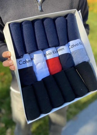 Premium box ck white (5 шт трусов + 12 пар носков махра)