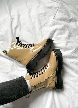 ♠️dr.martens jadon beige "хутро"♠️4 фото