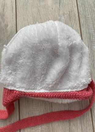 Зимова шапочка на дівчинку3 фото