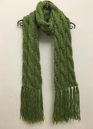 В’язаний довгий шарф