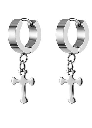 Сережки кресты гранж панк рок альт готика эмо аниме смерть