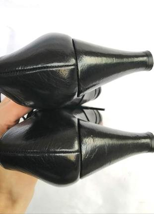Chie mihara шкіряні ботильйони туфлі черевики чорні8 фото