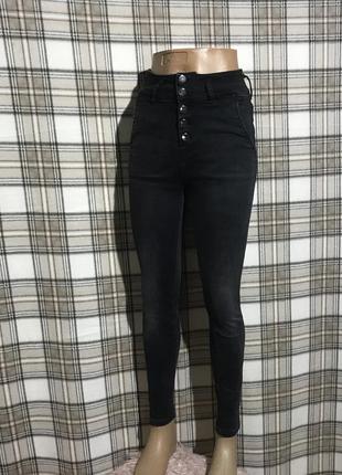✨ модні джинси скіні на високій посадці xxs ✨1 фото