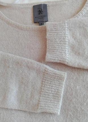 Новый шерстяной/мохеровый пуловер джемпер riccovero норвегия шерсть и кид-мохер свитер премиум бренд8 фото