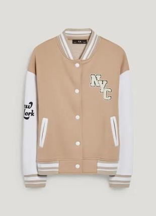 Бежевий бомбер для дівчинки c&a німеччина розмір 122-128, 134-140, 146-152