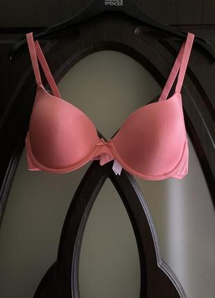 Шикарний, базовий, бюстгальтер, ніжно розового кольору, від бренду: f&f 🌺7 фото
