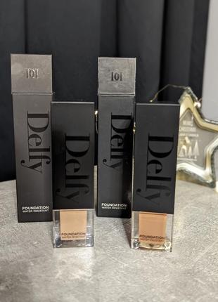 Delfy foundation water resistant базова тональна основа