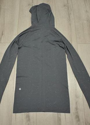 Спортивний біговий лонгслів худі lululemon swiftly tech hooded 1/2 zip long sleeve shirt - 69 фото