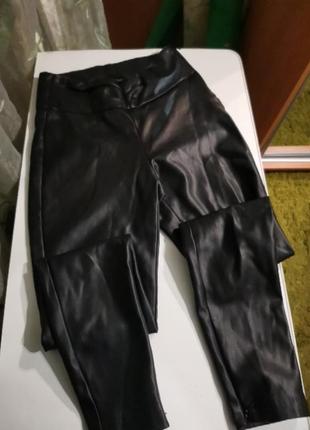Штани шкіряні zara