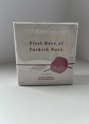 Парфюмерная вода avon first date of turkish rose для нее3 фото