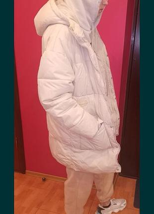 Asos куртка пухан костюм, штани беж утеплені