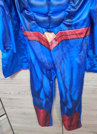 Дитячий костюм супермен, супермена на 7-8 років6 фото