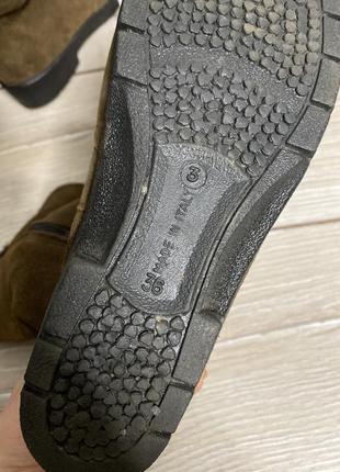 Італійські чоботи замшеві зимові чобітки італія 36р стелька 23см6 фото