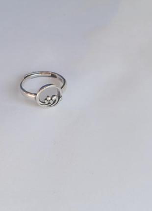 Кольцо серебро посеребрение 925 проба кольцо море кольца