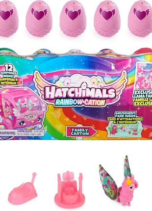 Лоток хатчімалс hatchimals colleggtibles rainbow-cation llama family carton