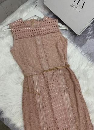 Next dress некст рожева міді сукня2 фото