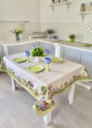 Скатерть гобеленовая пасхальная limaso 137 х 180 см.