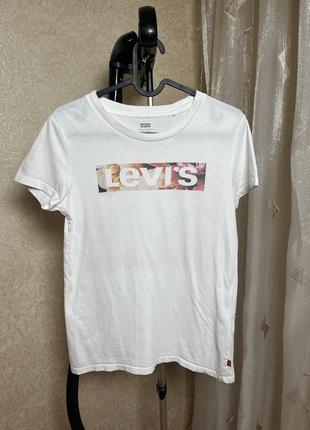 Футболка белая levi’s xs-s