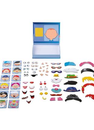 Магнитная игра playtive. развивающая обучающая головоломка настольная игрушка набор конструктор пазлы лица профессии4 фото
