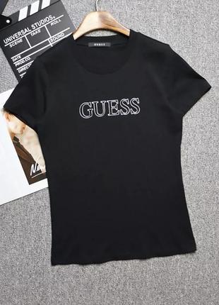 Новая черная футболка guess