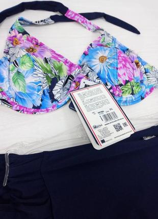 Petra m-520 marko шикарный раздельный купальник с высокими плавками4 фото