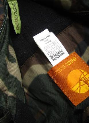 Спортивна камуфляжна тепла термо демісезонна вологостійка парка куртка з капюшоном geologic2 фото