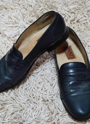 Шкіряні,фірмові мокасіни-туфлі фірми manz розмір 44