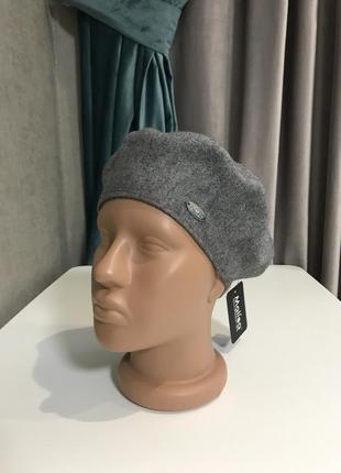 Берет темно-сірий💠