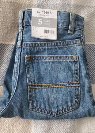 Новые джинсы carters для мальчика 5t лет 110 класные плотные качественные