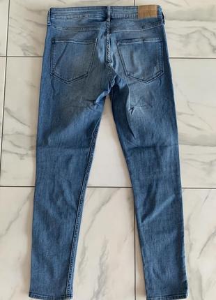Стильные зауженные джинсы брюки skinny h&amp;m 40/l3 фото