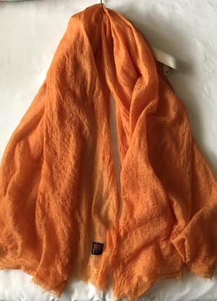 Великий легкий шарф-хустка . вовна