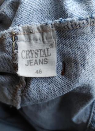 Джинсова куртка-косуха, crystal jeans7 фото