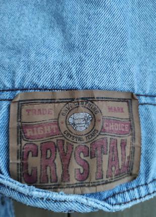 Джинсова куртка-косуха, crystal jeans6 фото