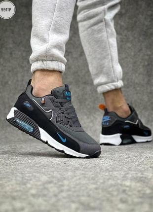 Nike air max 90 grey black, мужские кроссовки найк аир макс 90, кроссовки мужское весна-осень найк макс 90