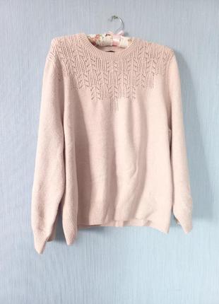 Розовый свитер, мягкий свитер, свитер, джемпер, лонгслив