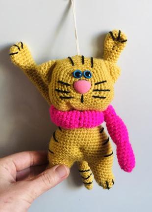Игрушка кот крапин ручная работа 2