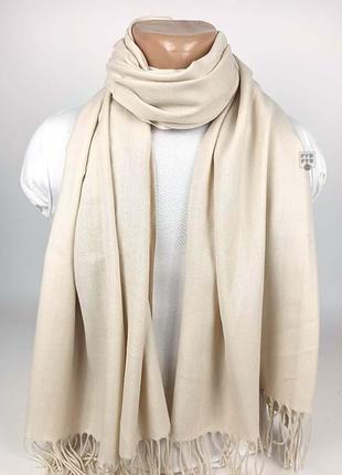 Палантин шарф великий кашемір кашеміровий pashmina original однотонний теплий новий