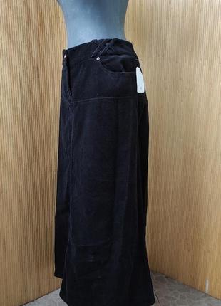 Длинная черная юбка велюр5 фото