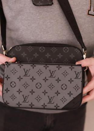 Сумка чоловіча в стилі louis vuitton топ якість наложенний2 фото