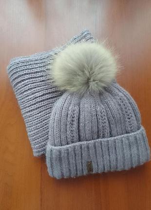 Шапка і шарф-хомут