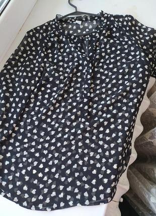 Блузка шифон прозора